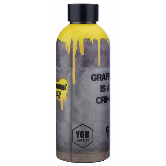 Θερμός YouBottles Bansky Graffiti is a Crime 500ml